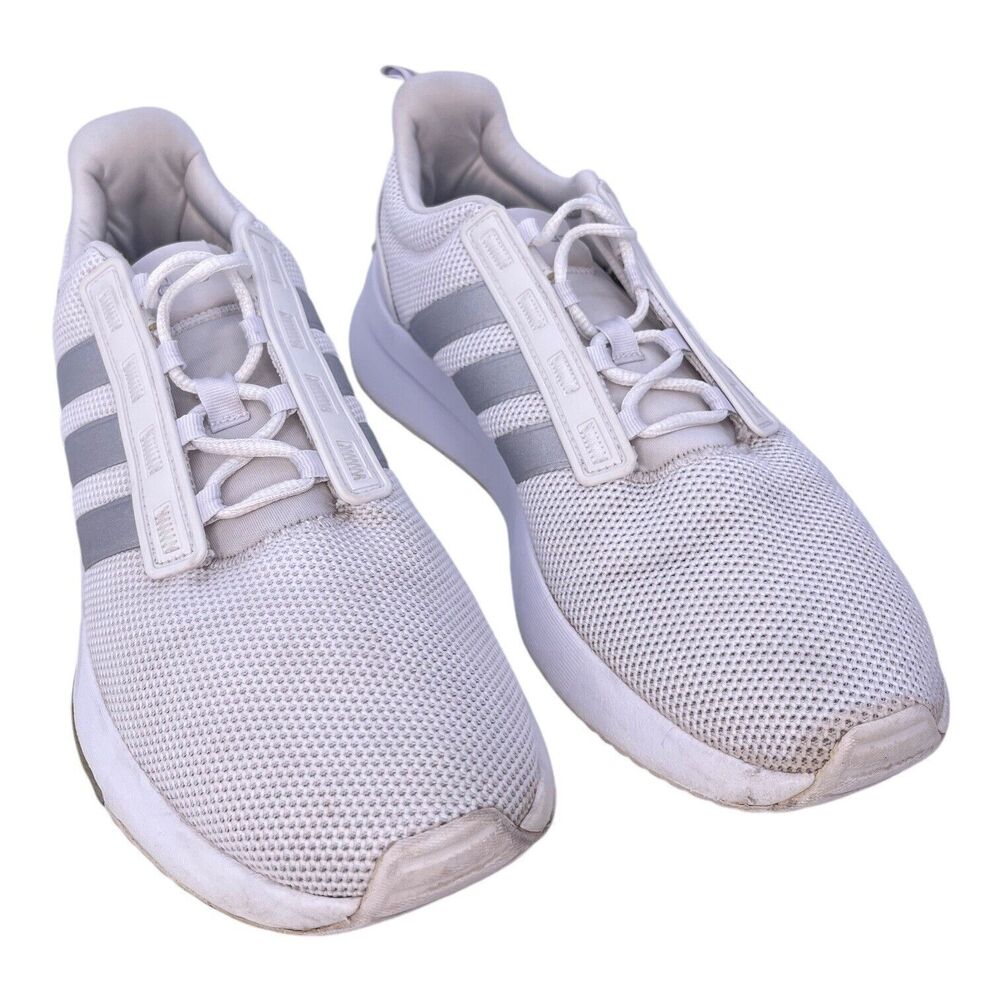 Adidas Racer White Matte Running Shoes Womens Size 9.5 H00647